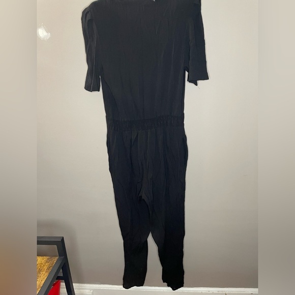 Molly Malloy Vintage Black Button-Down Jumpsuit Size 16 - Picture 5 of 6